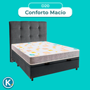 Ver imagem 4 de Kit Cama Box Bau + Cabeceira + Colchão Casal D20 - D20 - Inducol