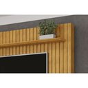 Ver imagem 3 de Home P/tv até 70 Polegadas Enzo Ripado C/ Prateleira e Nicho 200x188cm Cedro/bali - Dj Móveis