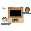 Ver imagem 2 de Home P/tv até 70 Polegadas Enzo Ripado C/ Prateleira e Nicho 200x188cm Cedro/bali - Dj Móveis