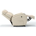 Ver imagem 5 de Poltrona do Papai Reclinável em Couro Bovino Cor Bege Reclinação Elétrica - Modelo Florença