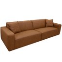 Ver imagem 7 de Sofá 3 Lugares para Sala Living 208cm Boracay K01 Couríssimo Camel - Lyam Decor