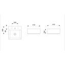 Ver imagem 2 de Cuba de Apoio 15x41 cm X41 cm Basic Q1 Branco Celite