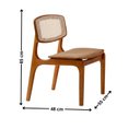 Ver imagem 4 de Conjunto de Mesa de Jantar Maia Tampo com Vidro Laqueado 120cm 6 Cadeiras Maia Premium