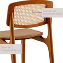 Ver imagem 5 de Conjunto de Mesa de Jantar Maia Tampo com Vidro Laqueado 160cm 6 Cadeiras Maia Premium