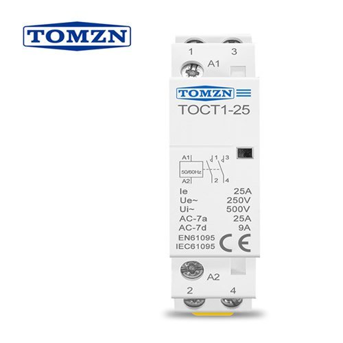 Contator Modular 25A 2 Polos NA TOMZN TOCT1-25 220V - 2