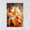 Ver imagem 1 de Placa Decorativa Mdf Narasimha Tamanho 20x27cm Modelo 3a