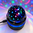 Ver imagem 4 de Mini Projetor LED Star Light USB 12V Bivolt Luz Noturna com Estrelas e Luas para Quarto