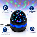 Ver mais imagens de Mini Projetor LED Star Light USB 12V Bivolt Luz Noturna com Estrelas e Luas para Quarto