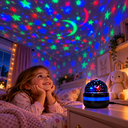 Ver imagem 7 de Mini Projetor LED Star Light USB 12V Bivolt Luz Noturna com Estrelas e Luas para Quarto