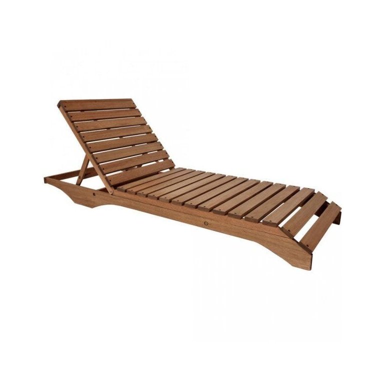Espreguiçadeira para Jardim em Madeira Maciça Chaise Long