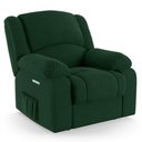 Ver mais imagens de Poltrona do Papai Reclinável Pietra Elétrica Led Massagem Fh9 Veludo Verde - Mpozenato
