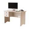 Escrivaninha Paris 1,20m com 2 Gavetas - Offwhite - Cor: Branco - 1