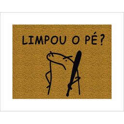 Tapete Capacho Flork Limpou o Pezinho - 1