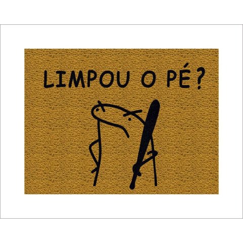 Tapete Capacho Flork Limpou o Pezinho