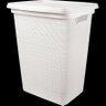 Cesto de Roupas Juta Branco 45 Litros com Tampa 43x35x52cm - 2