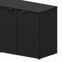 Ver imagem 6 de Armário Baixo Escritório 6 Portas C/ Chave 240 Cm F5 Office Cor:preto