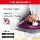 Ver imagem 5 de Ferro a Vapor Arno Powergliss FP01 Base Xglide Violeta com Vapor Extra 220V