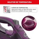 Ver imagem 3 de Ferro a Vapor Arno Powergliss FP01 Base Xglide Violeta com Vapor Extra 220V