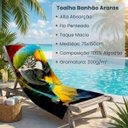 Ver imagem 3 de Toalha Banhão Estampada Praia Teka Malaga 75x150cm:Araras
