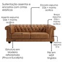 Ver imagem 5 de Sofa 2 Lugares Capitone Acorde 190 cm Pes MDF Courino Tcs 727 Moll