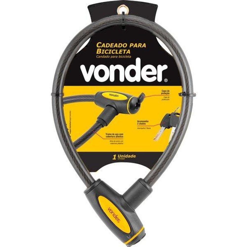 Cadeado para Bicicleta 60cm Plastificado - Vonder - 4