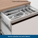 Ver imagem 4 de Balcão Etna para Pia Deslocada com Porta Talher 1 Porta e 3 Gavetas Poliman Moveis