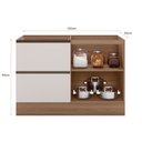 Ver imagem 6 de Balcão Etna para Pia Deslocada com Porta Talher 1 Porta e 3 Gavetas Poliman Moveis