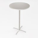 Ver imagem 4 de Mesa Alta Bar Bistrô Redonda Madeira Industrial White Don Castro Decor Conjunto de Mesas e Cadeiras