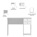 Ver imagem 4 de Kit Mesa Escritório Gamer e Armário 2 Portas Qmovi