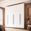 Ver imagem 1 de Guarda-Roupa Modulado 237cm com 6 Portas Cabideiros e Gavetas Integrato