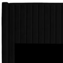 Ver imagem 5 de Cabeceira Casal Estofada para Cama Box Alicia Veludo Cor Preto