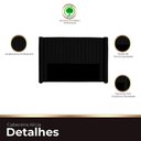 Ver imagem 3 de Cabeceira Casal Estofada para Cama Box Alicia Veludo Cor Preto