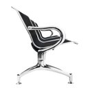 Ver imagem 2 de Cadeira Longarina Aeroporto 3 Lugares Cor:preto