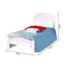 Ver imagem 3 de Cama de Criança Infantil Solteiro Adesivada Nuvenzinha Rosa