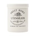 Ver imagem 4 de Conjunto 4 Utensílios Bambu com Suporte Cerâmica Sweet Home