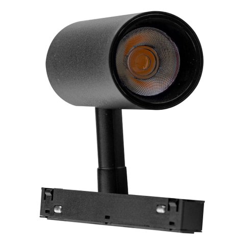 Spot Led 10w 48v C. IN P/ Trilho Eletrificado Magnético Preto St2809