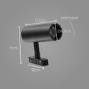 Ver imagem 2 de Spot Led 10w 48v C. IN P/ Trilho Eletrificado Magnético Preto St2809