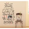 Decoração de Parede Frase Minha Casa e para Foto da Família - 1