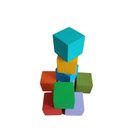 Ver imagem 3 de Cubos Coloridos 5x5 Cm Educativos Pedagógicos Brinquedos em Madeira Jogos Divertidos Socialização Di