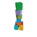 Ver imagem 4 de Cubos Coloridos 5x5 Cm Educativos Pedagógicos Brinquedos em Madeira Jogos Divertidos Socialização Di