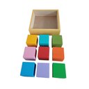 Ver imagem 5 de Cubos Coloridos 5x5 Cm Educativos Pedagógicos Brinquedos em Madeira Jogos Divertidos Socialização Di
