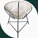 Ver imagem 6 de Cadeira Acapulco Jardim Fibra Sintética Varanda Área Sacada:areia