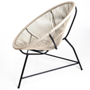 Ver imagem 2 de Cadeira Acapulco Jardim Fibra Sintética Varanda Área Sacada:areia