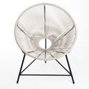 Ver imagem 1 de Cadeira Acapulco Jardim Fibra Sintética Varanda Área Sacada:areia