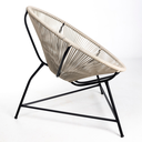 Ver imagem 3 de Cadeira Acapulco Jardim Fibra Sintética Varanda Área Sacada:areia