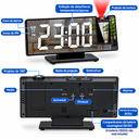Ver imagem 4 de Relógio Despertador Digital LED com Espelho, Projeção de Hora