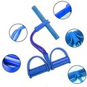 Ver imagem 1 de Elastico Extensor Tonificação Elástico de Tensão C/apoio P/os Pés Tubefit Azul