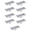 Ver imagem 1 de Ralo Linear 30cm Inox Banheiro Lavabo Kit 9 Unidades Area Externa Anti Odor Anti Inseto Quintal Pisc