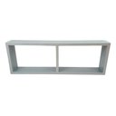 Ver imagem 3 de Nicho Duplo Organizador Mdf Sala Banheiro Escritório Quarto - Verde Lacca