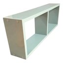 Ver imagem 1 de Nicho Duplo Organizador Mdf Sala Banheiro Escritório Quarto - Verde Lacca